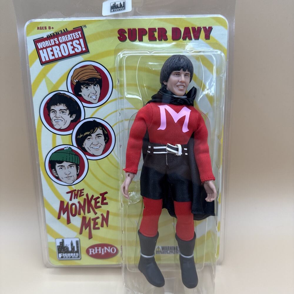 Super Davy The Monkees Band Figures Toy Co 2015 Monkee Men NIP 8”